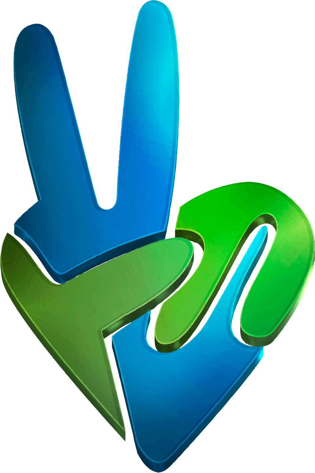 Emblema Vectorial 3D Orgánico